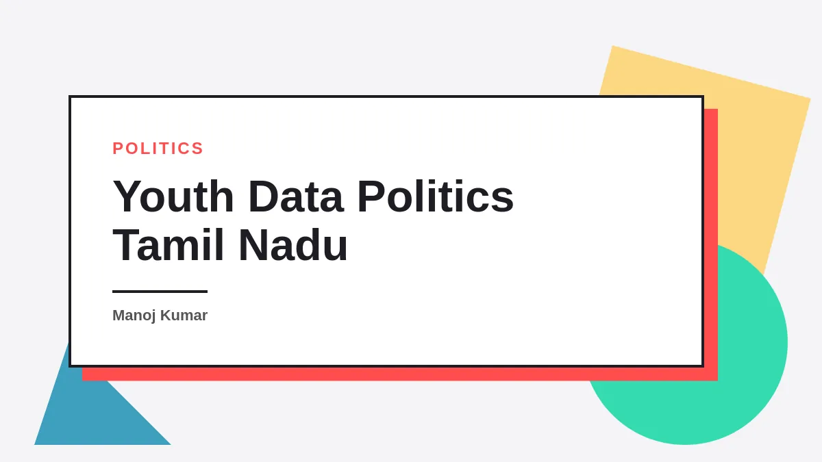 2026 Tamil Nadu Elections: How We The Leaders Plans to Disrupt Traditional Politics with Data and Youth Power